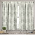 thumbnail image 2 of Ambesonne Ethnic Valance & Curtain, Retro Boho Arrow Pattern, 55"x24", Pale Beige Black, 2 of 6