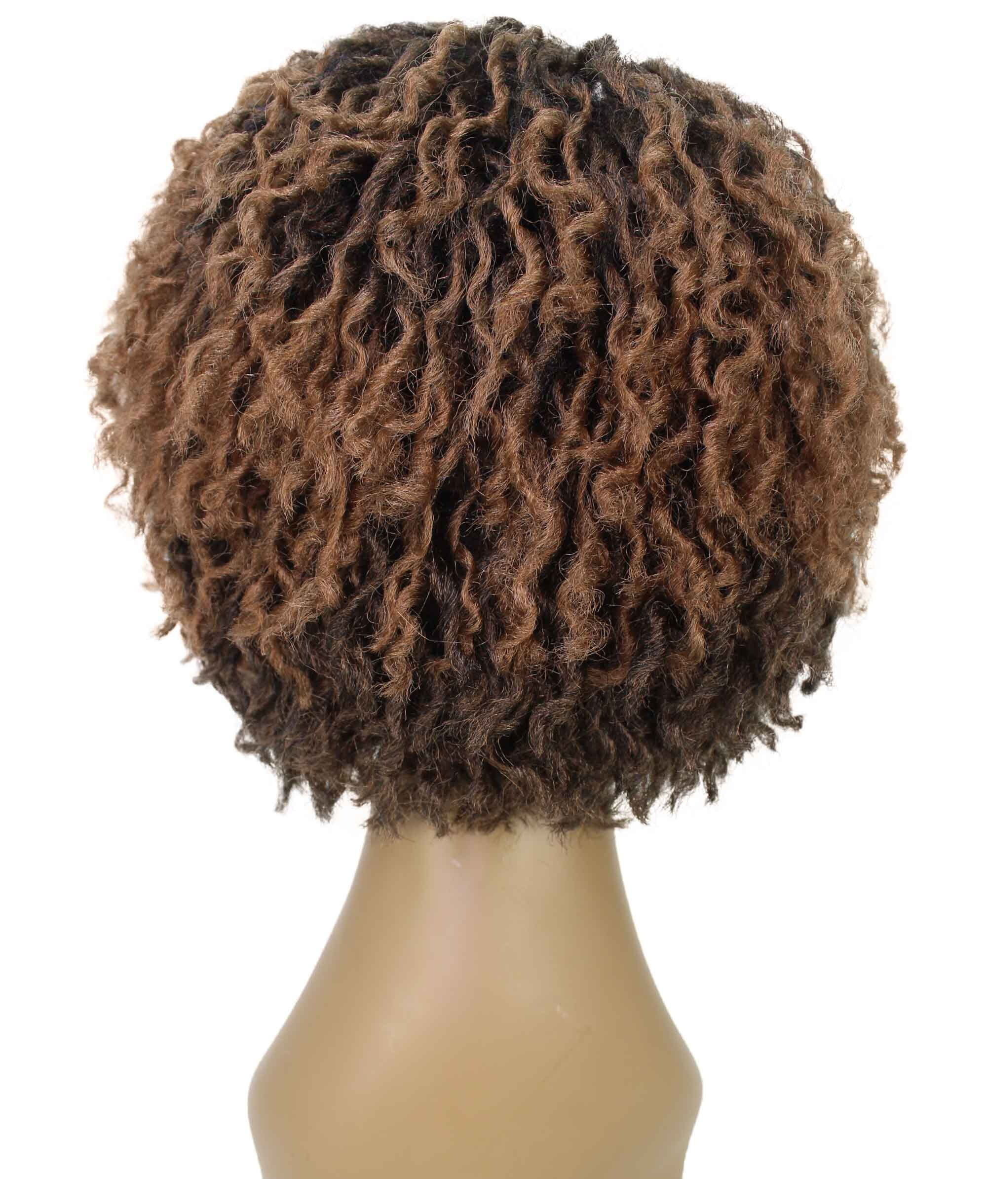LUXLUXE Synthetic Dreadlock Wig 10 In Short Pixie Curly Faux Locs Full Wig for Black Women No Lace for Daily Wear Party Cosplay