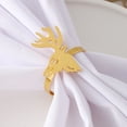 thumbnail image 4 of 12 Pcs Christmas Napkin Rings Set, Metal Xmas Deer Napkin Holders Serviette Buckles for Christmas Holiday Wedding Banquet Carnival Party Table Decorations, 4 of 6