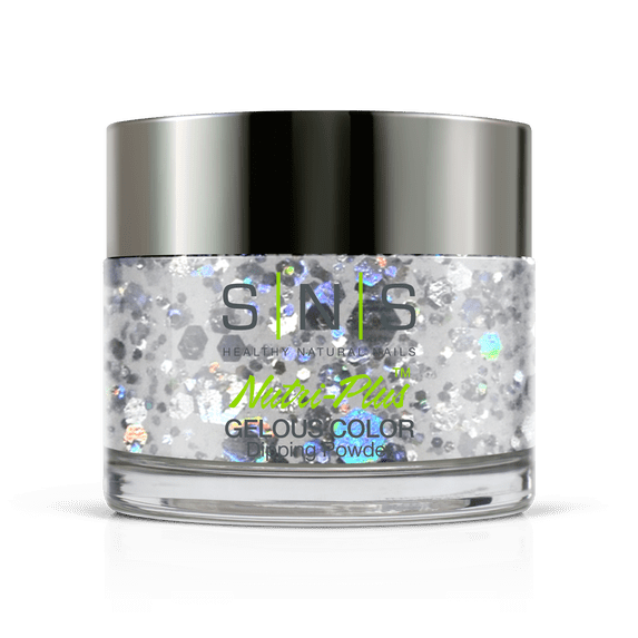 SNS Gelous Colors Happy Honeymoon HH Collection Dip Powder, 1.5oz (HH06 - Silver Pagoda)
