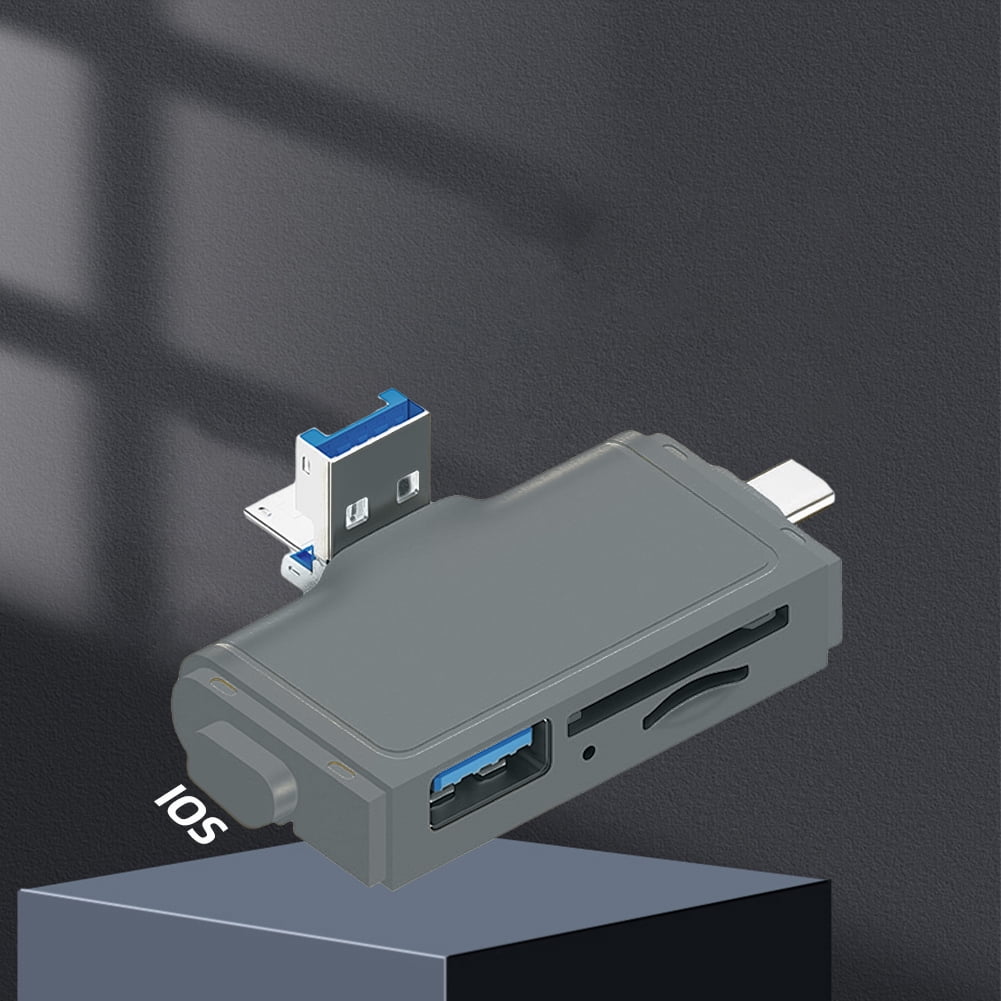 Xewsqmlo 7in1 Multifunctional Card Reader Plug and Play Hard Camera