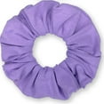 thumbnail image 2 of Scrunchies Cotton Knit Standard Size 3-Pack Ponytail Holder Made in USA Scrunchie King Purple Light, 2 of 5