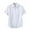 White, variant on Tauxra Mens Casual Linen Button Down Short Sleeve Shirts Beach Summer Spread Collar Pocket Tops Dark Blue M