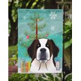 thumbnail image 3 of Caroline's Treasures BB1618GF Christmas Tree and Saint Bernard Flag Garden Size , Small, multicolor, 3 of 3
