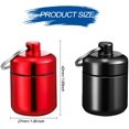 thumbnail image 2 of 4 Pieces Waterproof Aluminum Pill Case Box Aluminum Pill Container Metal Pocket Pill Case Box with Keychain for Purse for Travel, Foam Storage Case, Multi-color, 2 of 7