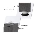 thumbnail image 7 of VENTOPYR Outdoor Hideaway Tank Table for Gas Fire Pits, Hides Standard 20lb Propane Tank Cover w Side Handles (Gray), 7 of 7