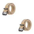 thumbnail image 1 of Qarigey Cinturón de cintura Cinturones ajustables Accesorio de moda Faja transpirable con hebilla de metal Correa de negocios al aire libre Caqui 2piezas, 1 of 6