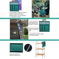 thumbnail image 5 of Garden Pouch Foldable Portable Garden Kneeler, Bench Kneeling Bag, Seat Storage Tote Hanging Organizer, Gardening Tools Storage Stool Multiple Storage Pouch (Army Green) 12x13", 5 of 7