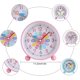 thumbnail image 2 of Kinderwecker Digital, Kinderwecker Ohne Ticken, Lernwecker Lernuhr Weckuhr Kinderuhr Lautloser Snooze Analog Wecker, (pink), 2 of 5