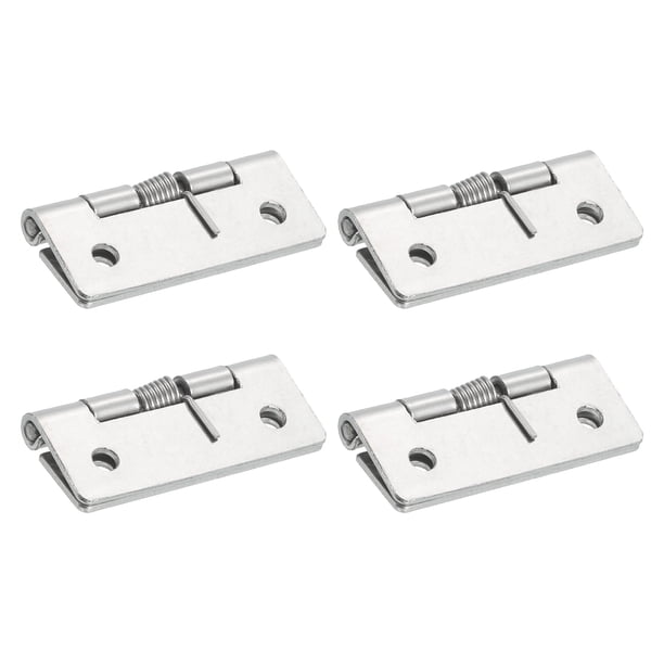 4Pcs Bisagras de Puerta de Cierre Automático, 2" Bisagra de Resorte de Acero Inoxidable 304, Exterior