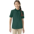 thumbnail image 3 of Classroom School Uniforms Adult Short Sleeve Pique Polo CR832X, 5XL, SS Hunter Green, 3 of 7