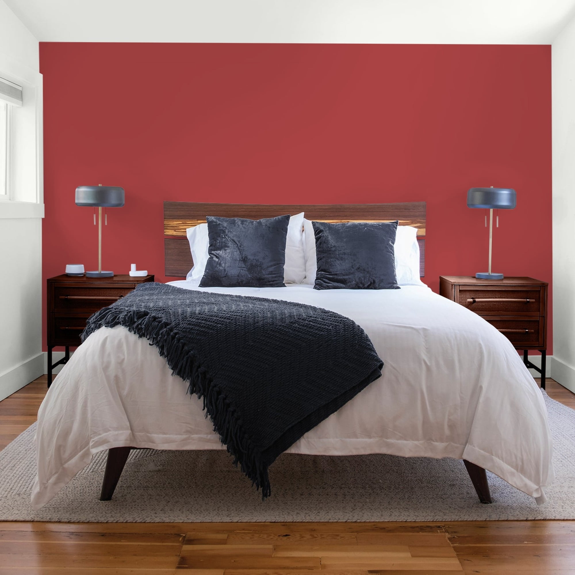 Glidden Spred Blaze / Red, Flat Interior Paint with Primer, 1 Gallon