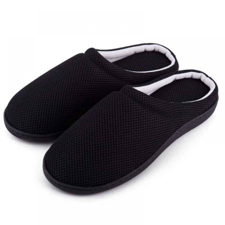 

Autmor Men s Simcomfy Casual Slip On Slippers with Cozy Memory Foam Summer Breathable Closed Toe Man House Shoes Lightweight Non-Slip Indoor/Outdoor Sole