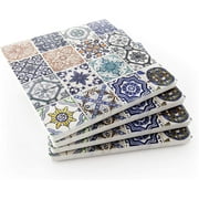 Thirstystone Occasions Drink Coasters, Lisbon Tiles