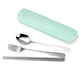 thumbnail image 3 of Juego de vajilla portátil Monstrate 4 Uds cuchara tenedor cuchillo palillos color azul rosa verde, 3 of 6