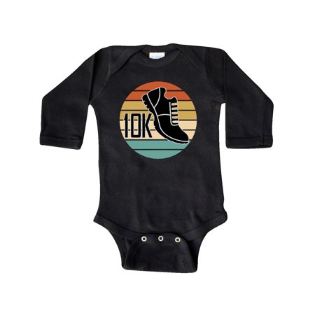 

Inktastic 10K Race Running Shoe Runner Gift Gift Baby Boy or Baby Girl Long Sleeve Bodysuit