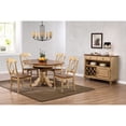 thumbnail image 4 of Sunset Trading Brook 6-Piece 42 - 60" Extendable Wood Dining Set in Cream, 4 of 5