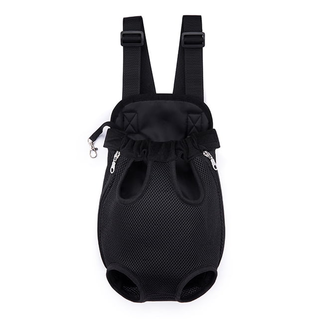 Transport Backpacks For Dogs And Portable Breathable Shoulder Woven Pet Polyester Bags For Outdoor Adventures Black L