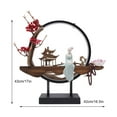 thumbnail image 2 of Retro Incense Holder 3-Mode Light Table Decor Bedside Lamp Ceramic Sculpture, 2 of 11