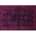 thumbnail image 1 of Ahgly Company Indoor Rectangle Persian Purple Traditional Area Rugs, 7' x 10', 1 of 4