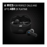 JBL Tune Beam 2 - سماعات أذن داخلية لاسلكية حقيقية لإلغاء الضوضاء - أبيض