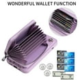 thumbnail image 6 of iPhone 14 Pro Max Case Wallet with Detachable Shoulder Strap, Premium PU Leather Wallet Case for Apple iPhone 14 Pro Max, Purple, 6 of 6
