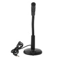 thumbnail image 1 of HLONK Desktop Condenser PC Mic with 3.5mm Jack and Stand - Black, 1 of 4