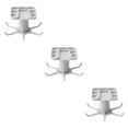 thumbnail image 4 of maskred 1/2/3/5 1111Fourone Rotating Hanging Holder Rotatable Hanger for Spoon Multifunctional Kitchen Hanging Holder Gray 3PCS, 4 of 6