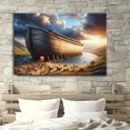 thumbnail image 4 of 1 Unique Style Solid Wood Frame Canvas Painting Noah's Ark Artistic Conception Design Perfect for Home Decoration, Festive Occasions And Gifts for Him/her. Suitable for Living Room And Bedroom, 4 of 5