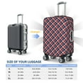 thumbnail image 4 of Hirioo Red Blue Checked for Elasticity Suitcase Cover (No luggage Included) Durable Luggage Protector Fits 18-32 Inch Luggage-Medium, 4 of 7