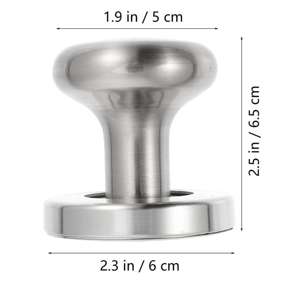 WHAMVOX with Rotary Silent Door Lock Keyless Bedroom Door Lock 6.50X6.00X5.00CM Silver