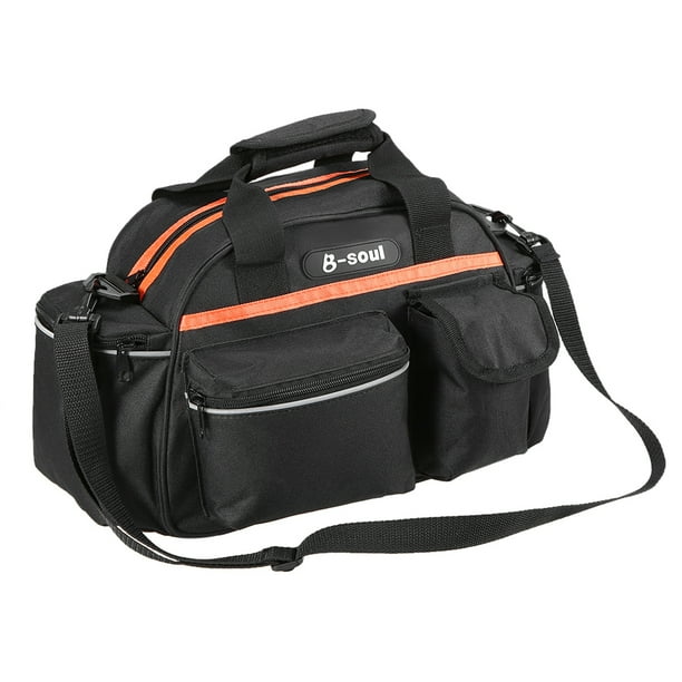 Alforja para bicicleta Bolsa de asiento trasero de la bicicleta 15L Rack Tronco Bolsa Pannier Bolsa B-SOUL Alforja para bicicleta