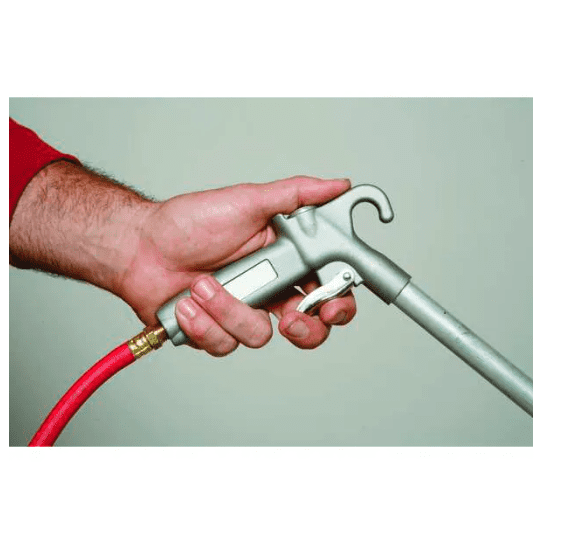 Guardair Air Blow Gun 12in Extension Safety Venturi Nozzle Aluminum Pistol Grip 1/4in FNPT OSHA