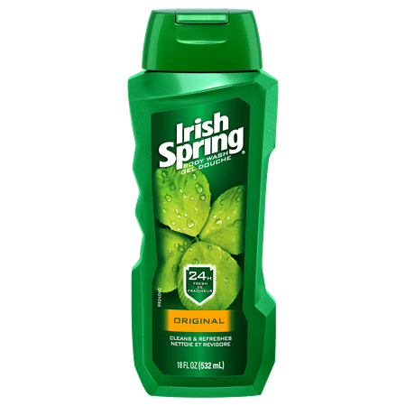 Irish Spring Body Wash for Men, Original - 18 (Best Body Wash For Feminine Odor)