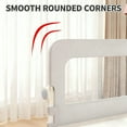 thumbnail image 2 of Oioane 59in Bed Rail for Toddlers, Foldable Baby Safety Bed Rail Guard with Height Adjustable for Full, Queen, King Bunk Size Bed, Gray, 2 of 9