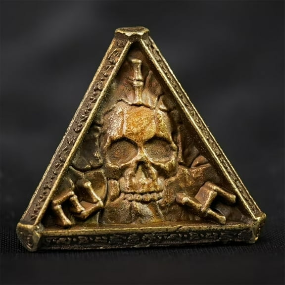 Skull Bone Metal Polyhedral Dice Set, 7-Piece RPG DND Dice for Dungeons & Dragons, Tabletop Board Games, Collectible Gothic Dice Gift