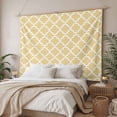 thumbnail image 3 of Yellow Moroccon Tapestry for Bedroom Wall Hanging Tapestry, Farmhouse Minimalist Ethnic Geometric Ceiling Backdrop Tapestries Poster Blanket Wall Decor for Teens Room Living Room Dorm 39" x 59", 3 of 8