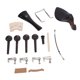 thumbnail image 1 of Kit De Accesorios Para Violín, Que No Se Decolora, Reduce El Desgaste, Completo, Elegante, Kit Universal De Accesorios Para Violín De ébano Y Metal Para Mantenimiento, 1 of 7