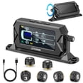 thumbnail image 1 of Sistema de control de presión de neumáticos LETOURWM con 6 sensores solares USB-C, 1 of 7