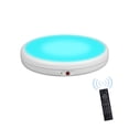 thumbnail image 1 of yeacher 17.7-Inch Motorized Rotating Display Stand with RGB Lighting, 360° Rotation, 100kg Capacity, Remote Control, Low Noise, White, 110-250V (4545ALF), 1 of 6