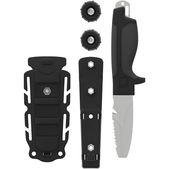 Gear Aid Tanu Blunt Tip Knife with BCD Adapter Gray