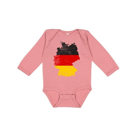 

Inktastic German Map Flag Gift Baby Boy or Baby Girl Long Sleeve Bodysuit