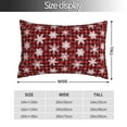 thumbnail image 2 of Yiaed Snowflake red plaid Print Brushed Microfiber Envelope Pillowcases, Standard,Envelope Closure Pillow Cases(No pillow core)-16"x24", 2 of 6