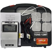 Therapist's Choice® Digital TENS Unit with Accessories – OTC TENS Machine for Temporary Pain Relief, Dual Channel Muscle Stimulator for Back, Neck, Shoulder, Arm and Leg Discomfort