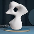thumbnail image 4 of Adornos de estatuas de cerámica de rocalla abstracta, figuritas, decoraciones de mesa, artesanías, 4 of 9