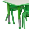 thumbnail image 2 of Kingfisher Lane 7-Piece Plastic/Steel Metal Activity Table Set in Green, 2 of 7