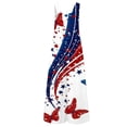 thumbnail image 4 of MEZZALL Kids Girls Casual Loose Fit Sleeveless Long Romper Square Collar With Pockets Patriotic Print Jumpsuit For Play And Holiday Jumpsuits 1776-2026 Holiday One-Pieces, 4 of 4