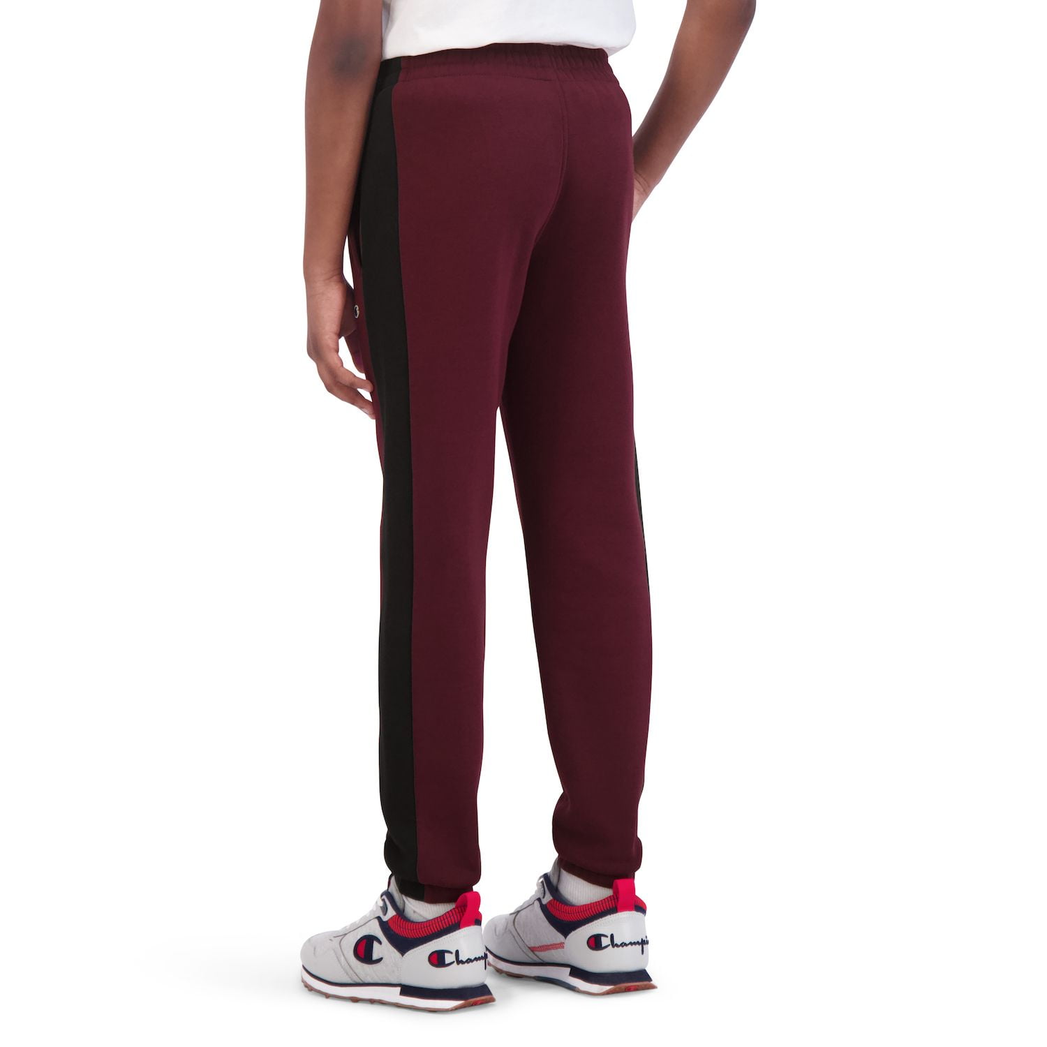 Boys 8-20 Champion® Colorblock Pieced Jogger Pants Color: Wine