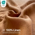 thumbnail image 2 of Simple&Opulence 100% Linen Sheet Set Solid Color- 6 Pcs Washed French Flax Bed Sheets (1 Flat Sheet, 1 Fitted Sheet, 4 Pillowcases) - Breathable Home Collection (Basic Rust, Queen), 2 of 8