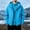 c01Blue, variant on Men's 3 in 1 Detachable Fleece Lined Hooded Jacket Waterproof Windbreaker Windproof Full Zip Outdoor Hiking Coat White M